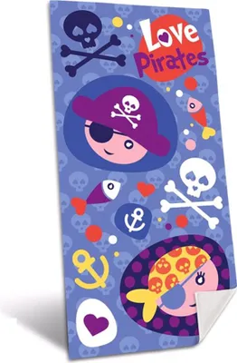Immagine prodotto di Asciugamano da bagno (70x140cm, poliestere), pirati