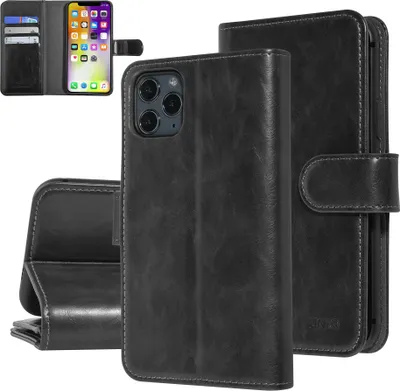 Produktbild von UNIQ Accessory Apple iPhone 11 Pro Black Soft Touch Book type case