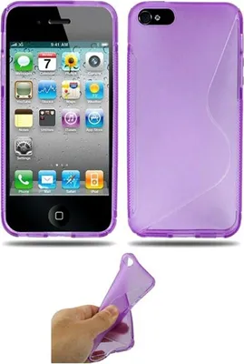 Produktbild von Schutzhülle TPU Hülle für Case Handy Apple iPhone SE Lila