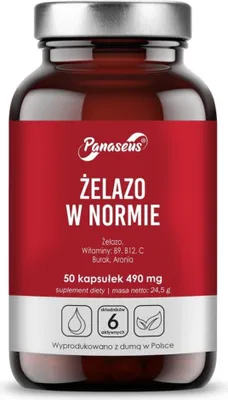 Produktbild von Panaseus Żelazo W Normie (50 Kapseln) BI8640