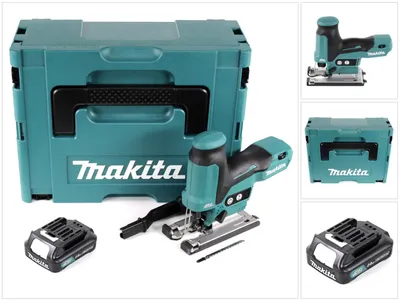 Imagen del producto de Makita JV 102 DA1J Sierra de calar a batería 10,8 V en maletín Makpac 2 + 1x Batería BL1820 2,0 Ah - Sin cargador incluido