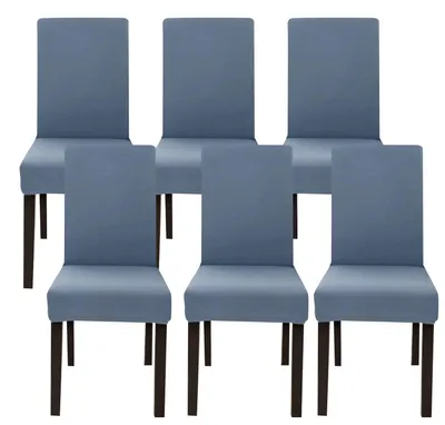 Produktbild von Set aus 6 Stretch-Stuhlhussen für Esszimmerstühle