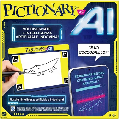 Produktbild von Games Pictionary vs AI, Brettspiel, Zeichnung, 8 Jahr(e), Familienspiel