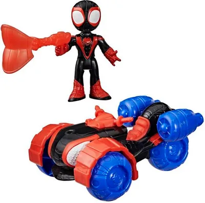 Obrázok produktu pre Vozidlo Techno-Quad Spidey, figúrka Miles „Spin“ Morales 7,5 cm, príslušenstvo, Marvel Spidey a jeho mimoriadni priatelia, od 3 rokov