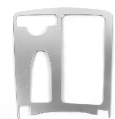 Productafbeelding van Middenconsole bekerhouder afwerking, 2046800307. Krasbestendig vervangingsonderdeel voor Mercedes-Benz C-klasse W204, modeljaren 2007 tot 2014, kleur zilver