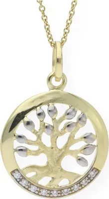 Produktbild von JuwelmaLux Anhänger 333 Gold Lebensbaum mit Zirkonia JL20-02-0631