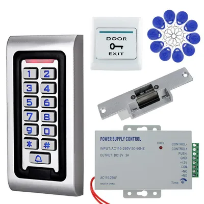 Produktbild von RFID-Zugangskontrollsystem mit Tastatur und 10 RFID-Schlüsselanhängern