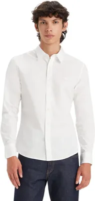 Immagine prodotto di Camicia da uomo Levi's, modello Battery Housemark, con logo, vestibilità slim fit, colore bianco (bianco brillante), taglia XS