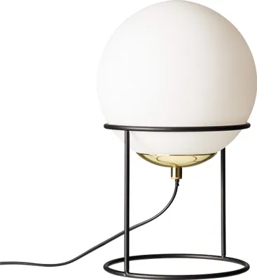Image de Lampe de table, Lampe de chevet, Lampe de bureau, Lampe de lecture LED, Laiton Moon/Opal
