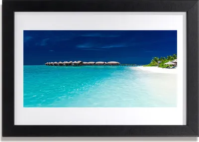 Produktbild von Bild 30x20 MDF-Rahmen Wandkunst Seestrandlandschaft