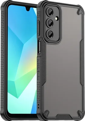 Obrázok produktu pre Pre Samsung Galaxy A16 5G Armor Glaze Design Plastic Hybrid TPU Cover Black