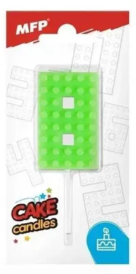 Obrázok produktu pre Świeczka klocki cyfra 8 zielona - MFP