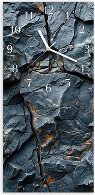Produktbild von Wanduhr aus Glas mit Motiv Gesteinsformation- 30 x 60 cm - inkl. Aufhängesystem