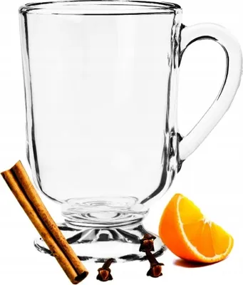 Zdjęcie produktu dla Szklanka do herbaty z uchem, przezroczysta 300 ml Allo