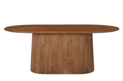 Produktbild von SIT Möbel Tisch 200x100 cm | ovale Tischplatte | Mango massiv natur | B 200 x T 100 x H 76 cm | 14837-01 | Serie AMBRA