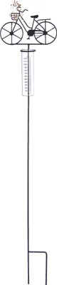 Produktbild von Gilde Gartenstecker, "Fahrrad", Metall, schwarz, VE 3, L. 5.5 cm, B. 18 cm, H. 80 cm 69121 4063387691212