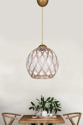 Produktbild von Opviq, HM024, Kronleuchter, Weiß, Plastik, 22 x 22 x 54 cm