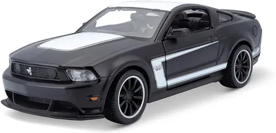 Image de Maisto 31269 - Voiture miniature - Ford Mustang Boss 302 (noir mat, échelle 1:24)