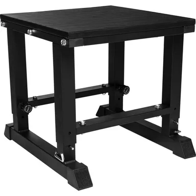 Produktbild von GORILLA SPORTS® Plyo Box - 5 Höhen Verstellbar, 59 x 50 x 45 - 65 cm, bis 300 kg Belastbar, Rutschfest, Stahl, Schwarz - Jump Box, Sprungbox, Plyometric Plattform, Plyometrisches Training, Plyobox
