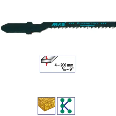 Produktbild von Stichsägeblätter MPS Ersatzsägeblatt Kurvensägeblatt 75mm 5 Stück