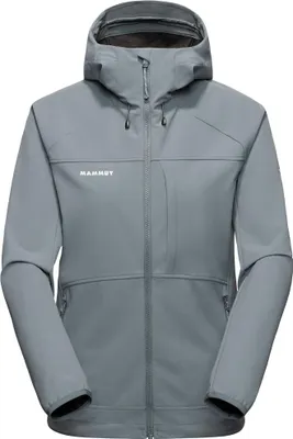 Produktbild von Ultimate Comfort SO Hooded Jacket Women, Softshell Jacke Damen - Mammut, Farbe:strata, Größe:XL