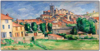 Produktbild von Coloray Küchenrückwand 100x50 Spritzschutz aus Glas - Gardanne, Paul Cézanne
