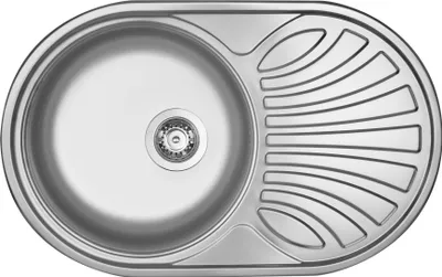 Produktbild von 1-bowl steel sink with drainer