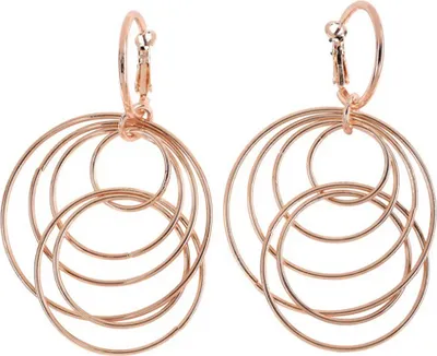 Produktbild von Steuer Modeschmuck Ohrhänger Metall Glänzend rot vergoldet