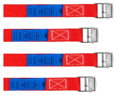 Produktbild von Spanngurt 40 cm, rot, 4er Set