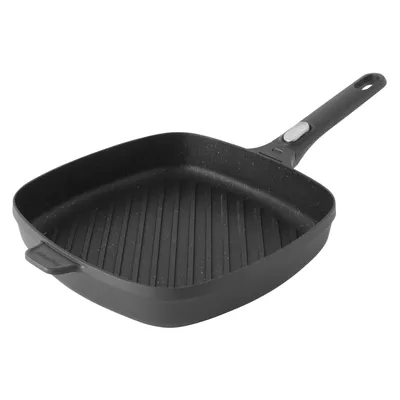 Obrázek produktu pro BergHOFF 2307307, Čtverec, Grilovací pánev, Černá, Pieter Roex, Gem, Litý hliník