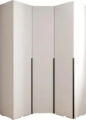 Produktbild von MEBLE KRYSPOL Inova 1 Möbelset Garderobe, 236,7x181,7x47cm - Weiß, Schwarz