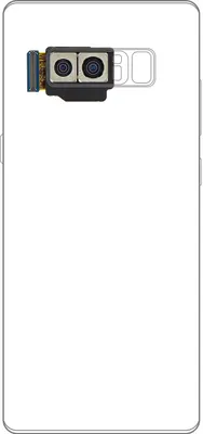 Produktbild von Clappio, Ersatzteil Rückkamera Modul + Flexkabel für Samsung Galaxy Note 8, Schwarz