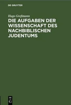 Immagine prodotto di Die Aufgaben der Wissenschaft des nachbiblischen Judentums