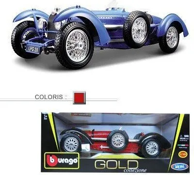 Produktbild von BBURAGO Bugatti Type 59, Sportwagen-Modell, Vormontiert, 1:18, Bugatti Type 59, Blau, CE
