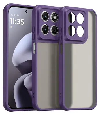 Produktbild von Motorola Moto G67 / G77 / G87 Hülle - Coverup Mattes Transparentes Back Cover mit Kameraschutz - Violett