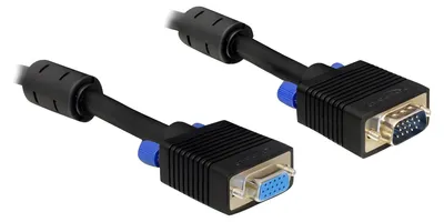Produktbild von Delock - VGA-Verlängerungskabel - HD-15 (VGA) (M) zu HD-15 (VGA) (W) - 5 m