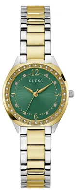 Produktbild von GUESS Damen Analog-Armbanduhr CHARLOTTE GW0767L4 in Zweifarbig
