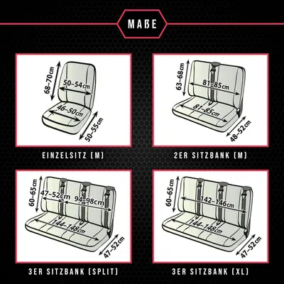 Immagine prodotto di Coprisedili per VW T5 (03-15) 9 posti SET coprisedili auto slipcovers