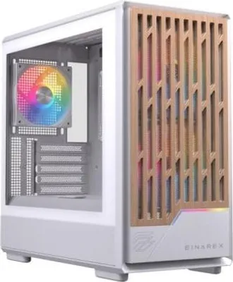 Obrázok produktu pre Einarex EXCS-PM-400R-W, Midi Tower, PC, Biela, micro ATX, Mini-ITX, Oceľ, Hranie