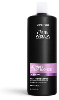 Obrázok produktu pre Wella Professionals ULTIMATE COLOR BLONDE, neutralizačný šampón pre blond vlasy, 1000 ml