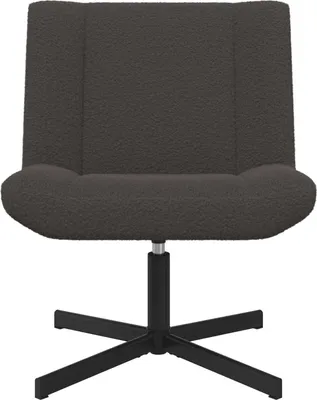 Produktbild von vidaXL Drehstuhl Dunkelgrau 63 x 75 x 76 cm Schafsleder