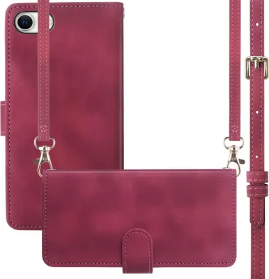 Image de imoshion Bibliothèque avec cordon pour Apple iPhone SE (2022 / 2020) / 8 / 7 - Rouge