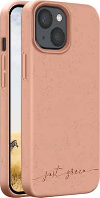 Produktbild von JUST GREEN, Natura Hülle für iPhone 13 mini mit Qi Wireless Charging, Beige
