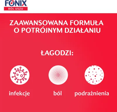 Zdjęcie produktu dla Aerozol na ból, infekcje, podrażnienia uszu - Fonix Ból Uszu 15 ml, spray