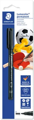 Produktbild von STAEDTLER Lumocolor Gerätemarker permanent schwarz Blister