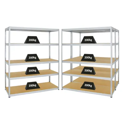 Produktbild von Mega Deal | 3x Schwerlastregal Giant Elephant | HxBxT 180x150x60 cm | Fachlast 200kg | Verzinkt