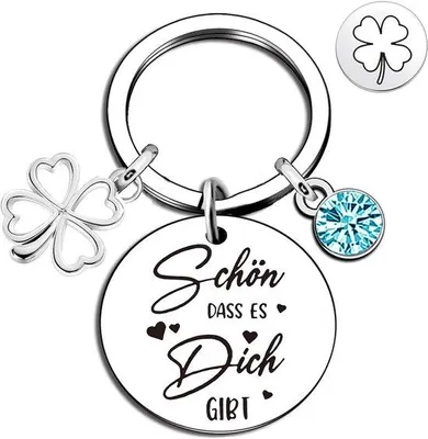 Obrázok produktu pre Prívesok na kľúče Geluksbrenger, modrý, s gravírovaním na oboch stranách