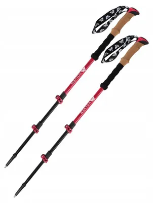 Obrázek produktu pro Turistické hole z hliníku 7075, teleskopické, Adventure Cork Volven, délka 65-135 cm