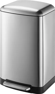 Produktbild von Treteimer Edelstahl 30 Liter mit Fußpedal, Soft-Close-Deckel und herausnehmbarem Innenbehälter