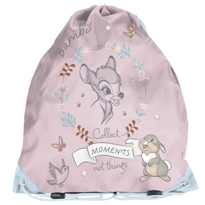 Produktbild von PASO licht Gymbag Turnbeutel Rucksack Sportbeutel Tasche Bambi Disney DB22CC-712
